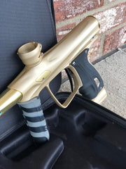 Used Shocker RSX Paintball Gun - Dust Sandstone w/ Gold Accents