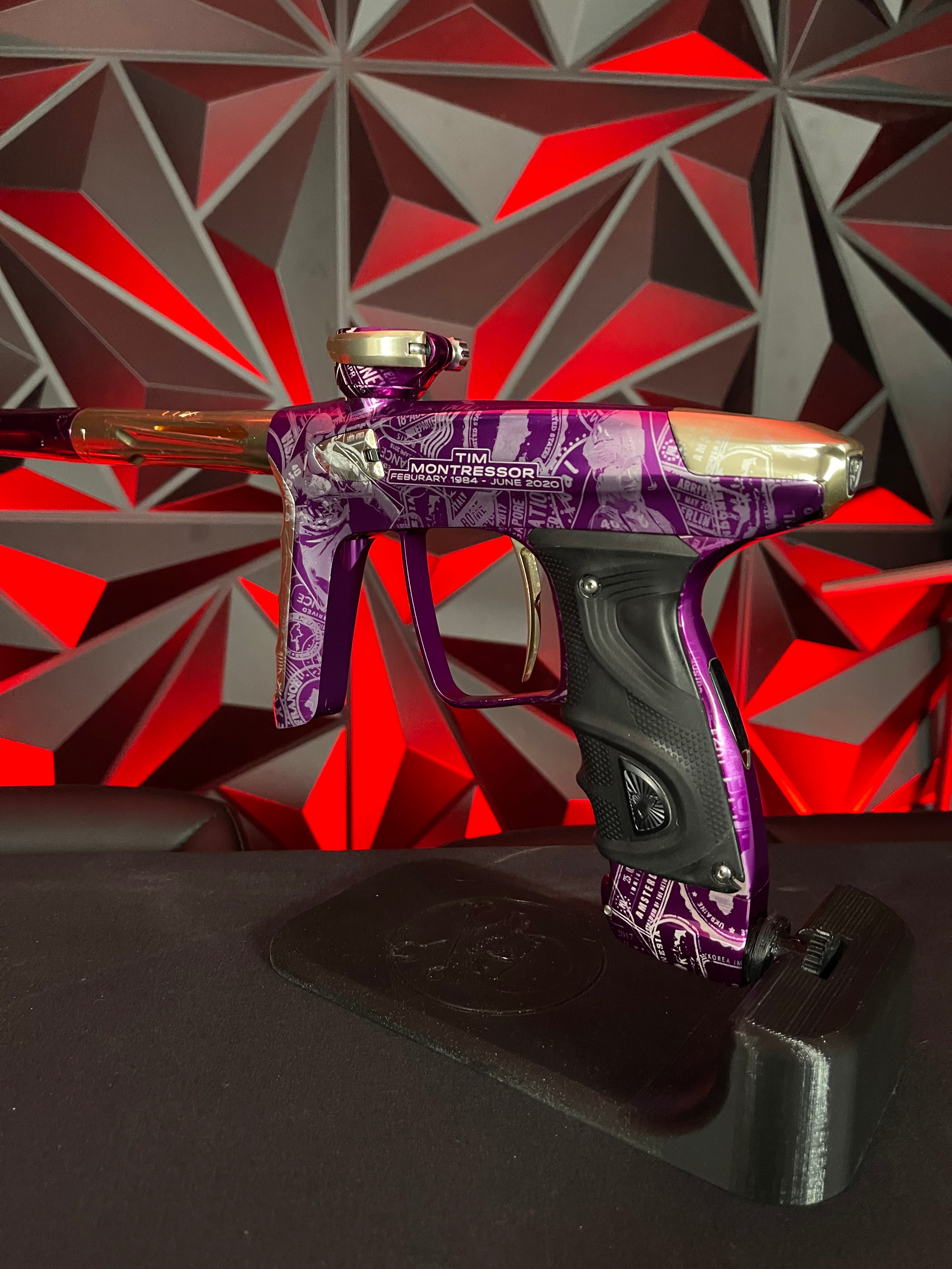 Used DLX Luxe TM40 Paintball Gun - LE Commemorative Edition Purple/Gold **Misprint**