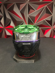 Used Virtue Spire IV Paintball Loader - Graphic Emerald w/ HK Army Evo Pro Speedfeed