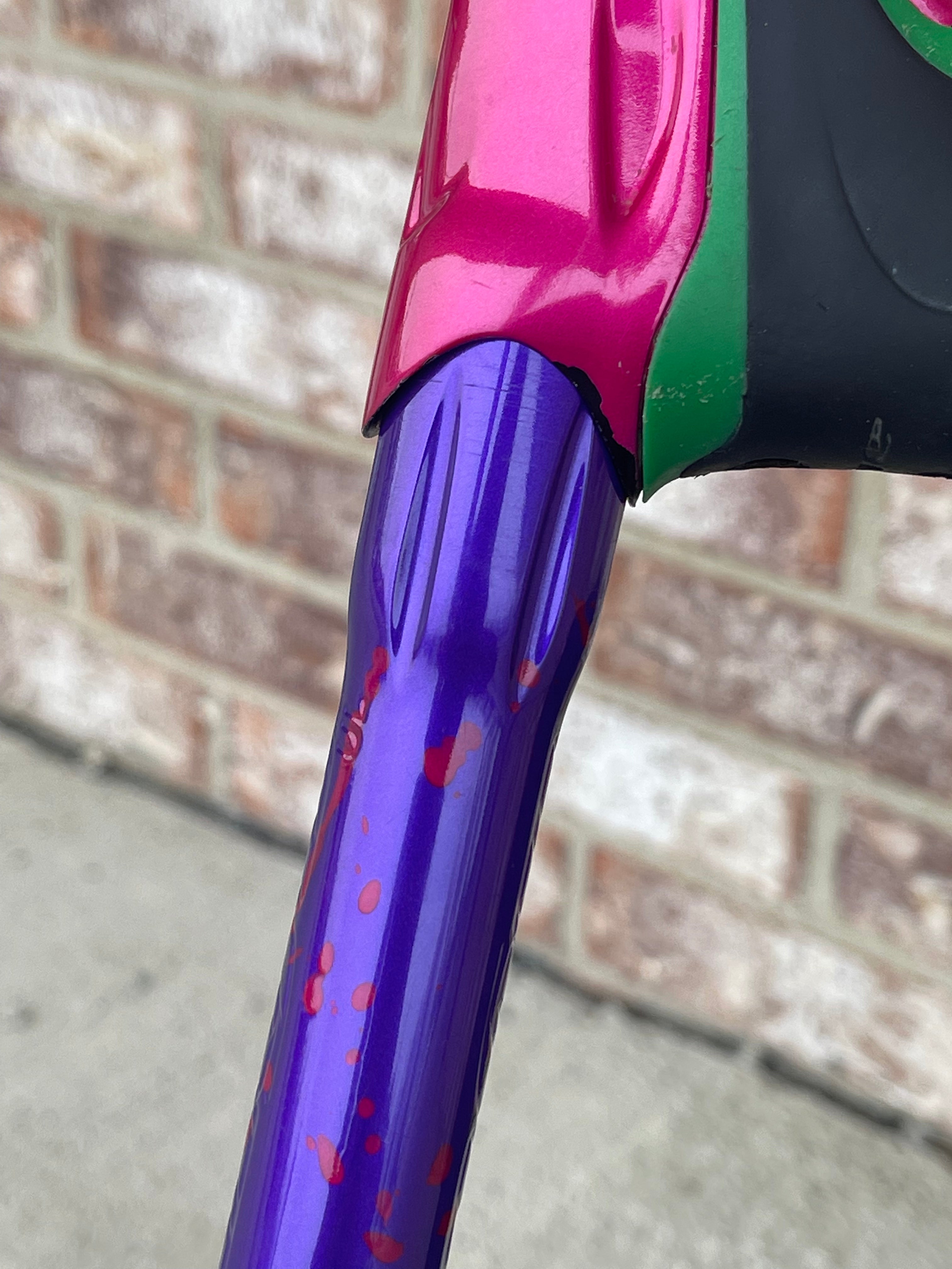 Used Dye M2 Paintball Gun - Pink/Purple/Black/Gold (Spray Paint Collage)