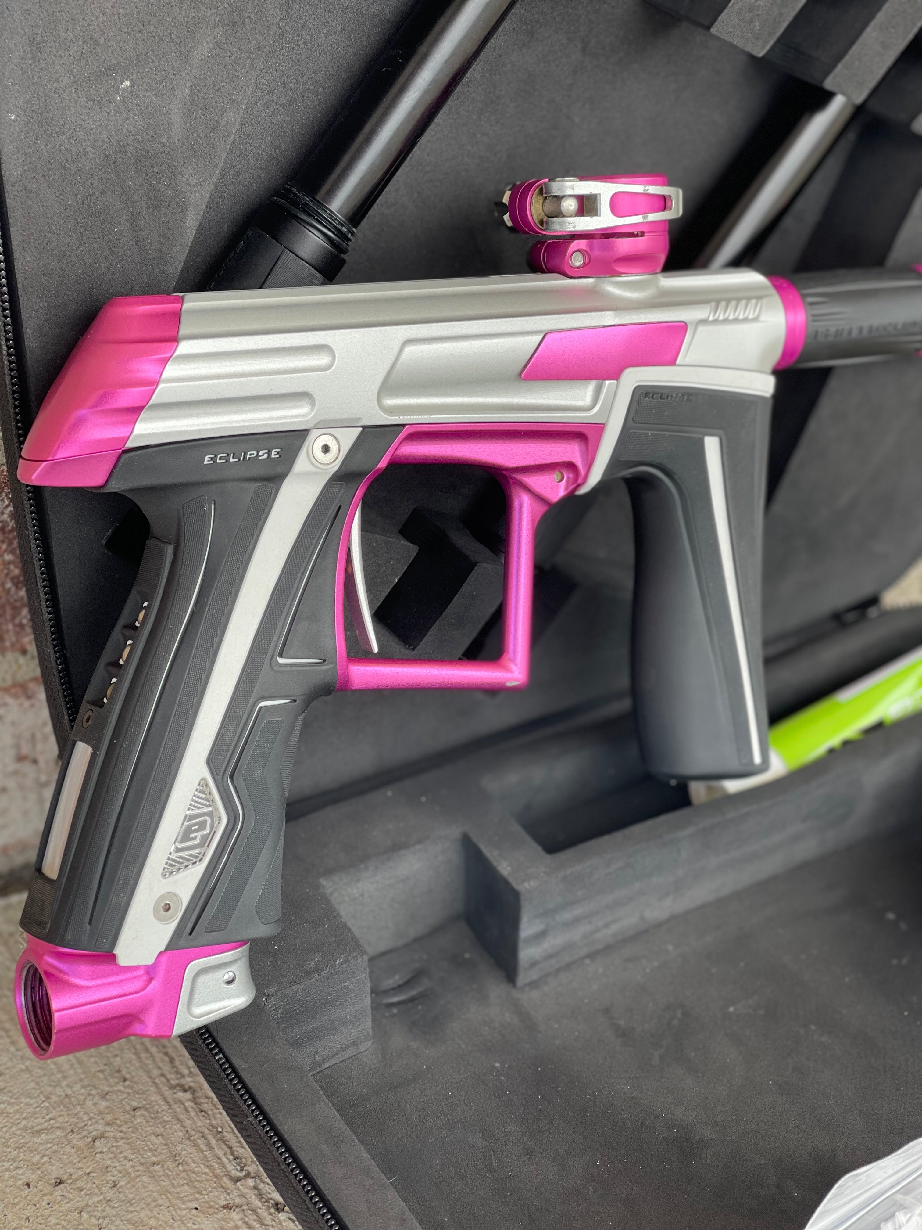 Used Planet Eclipse CS1.5 Paintball Gun - Silver/Pink