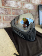 Used Virtue Vio Ascend Paintball Mask - Black with Soft Goggle Bag