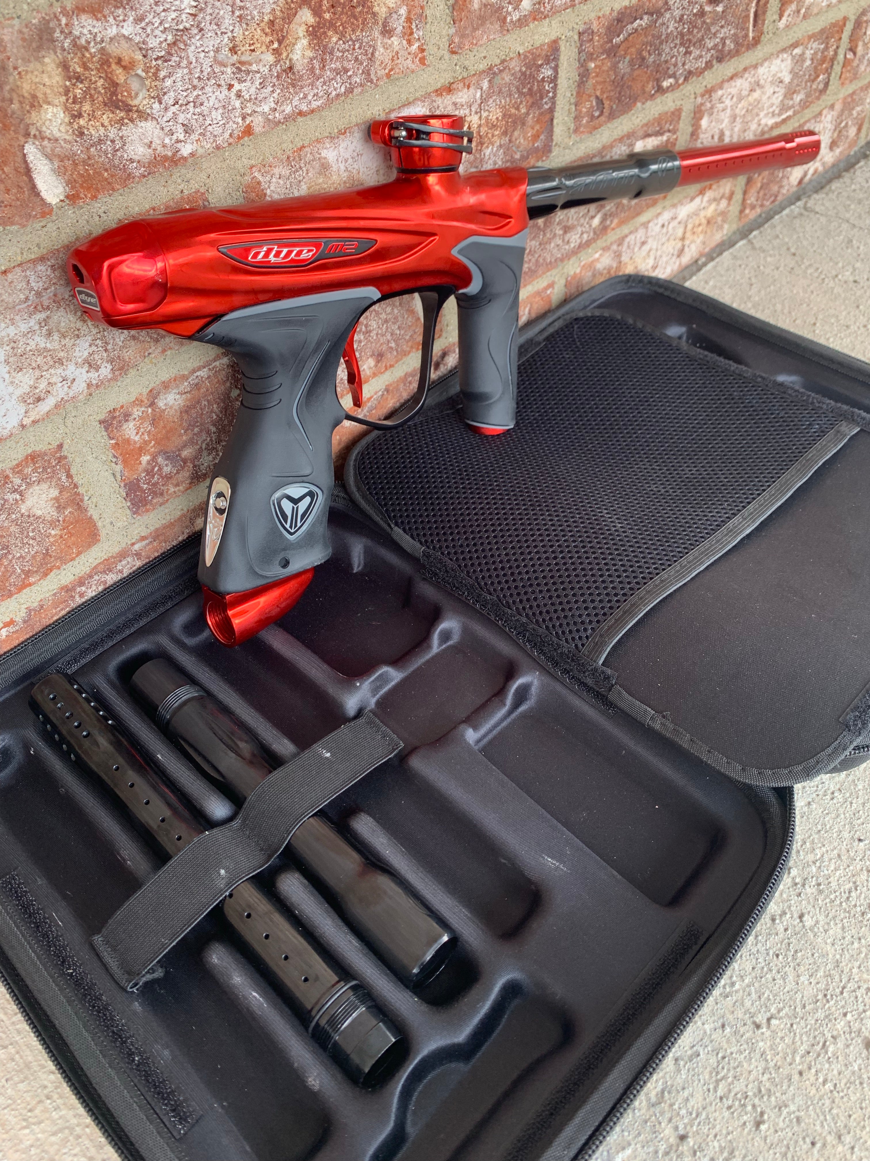 Used Dye M2 MOSAir Paintball Marker- Red Rum