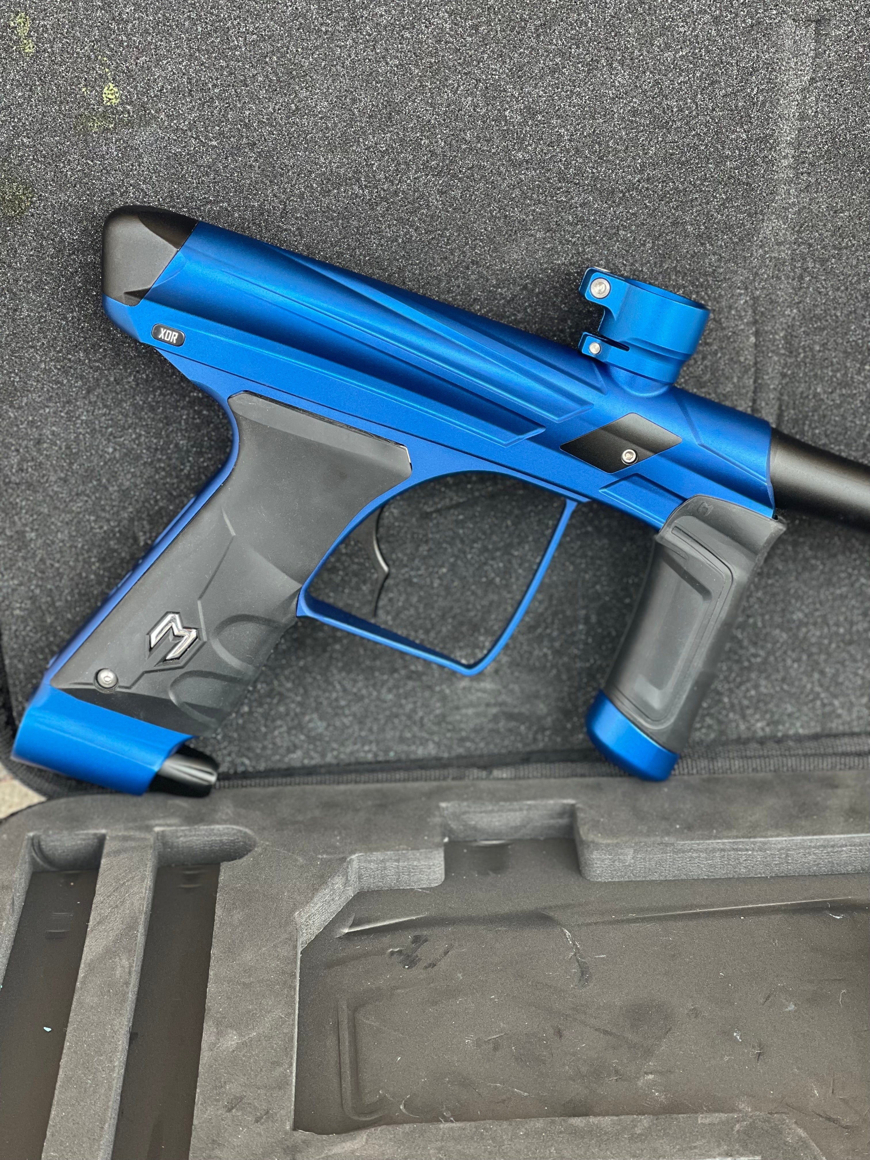 Used Macdev XDR Paintball Gun - Dust Blue with Mech Frame