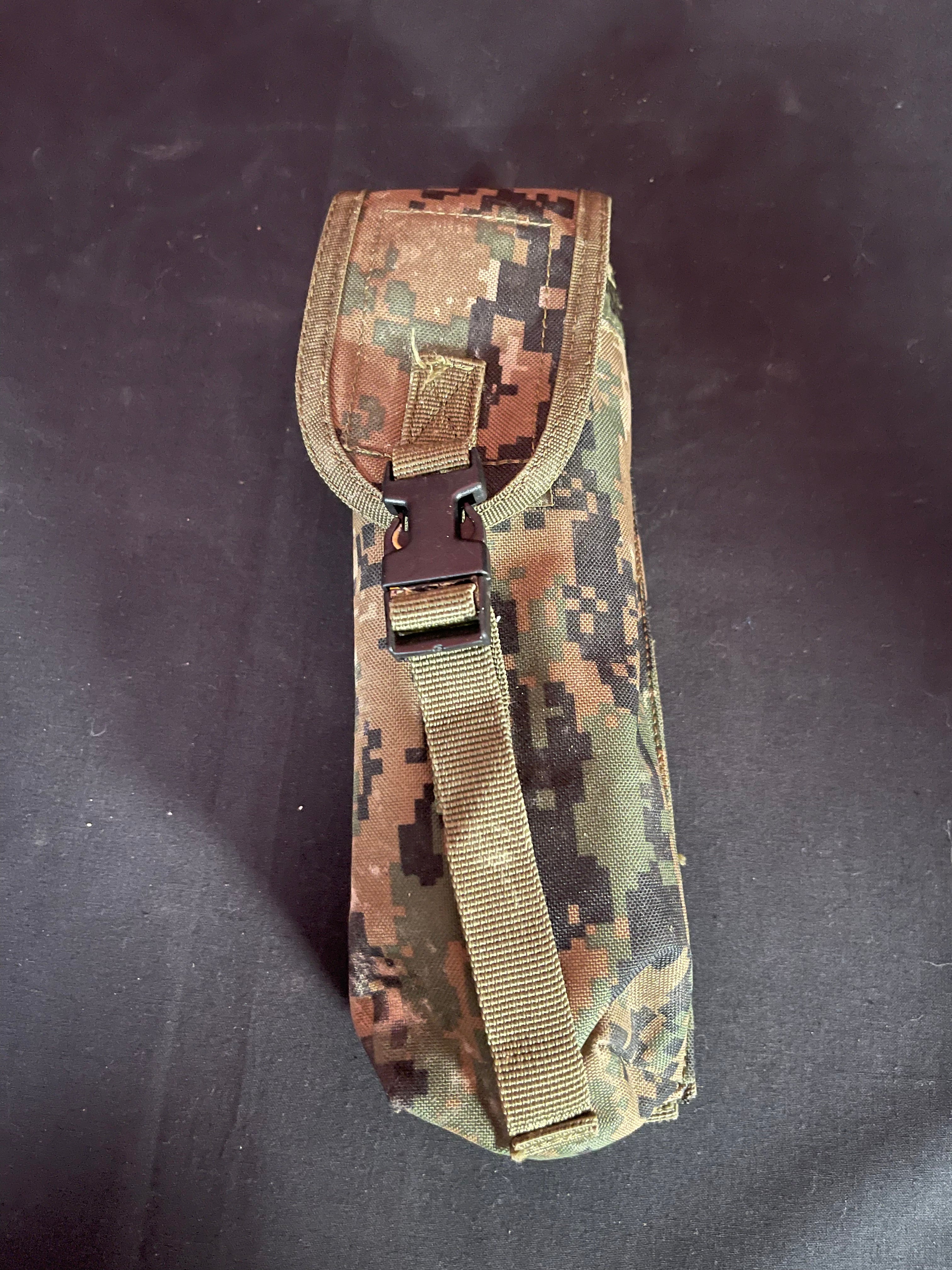 Used Paintball Single Pod Pouch - Digital Camo Olive