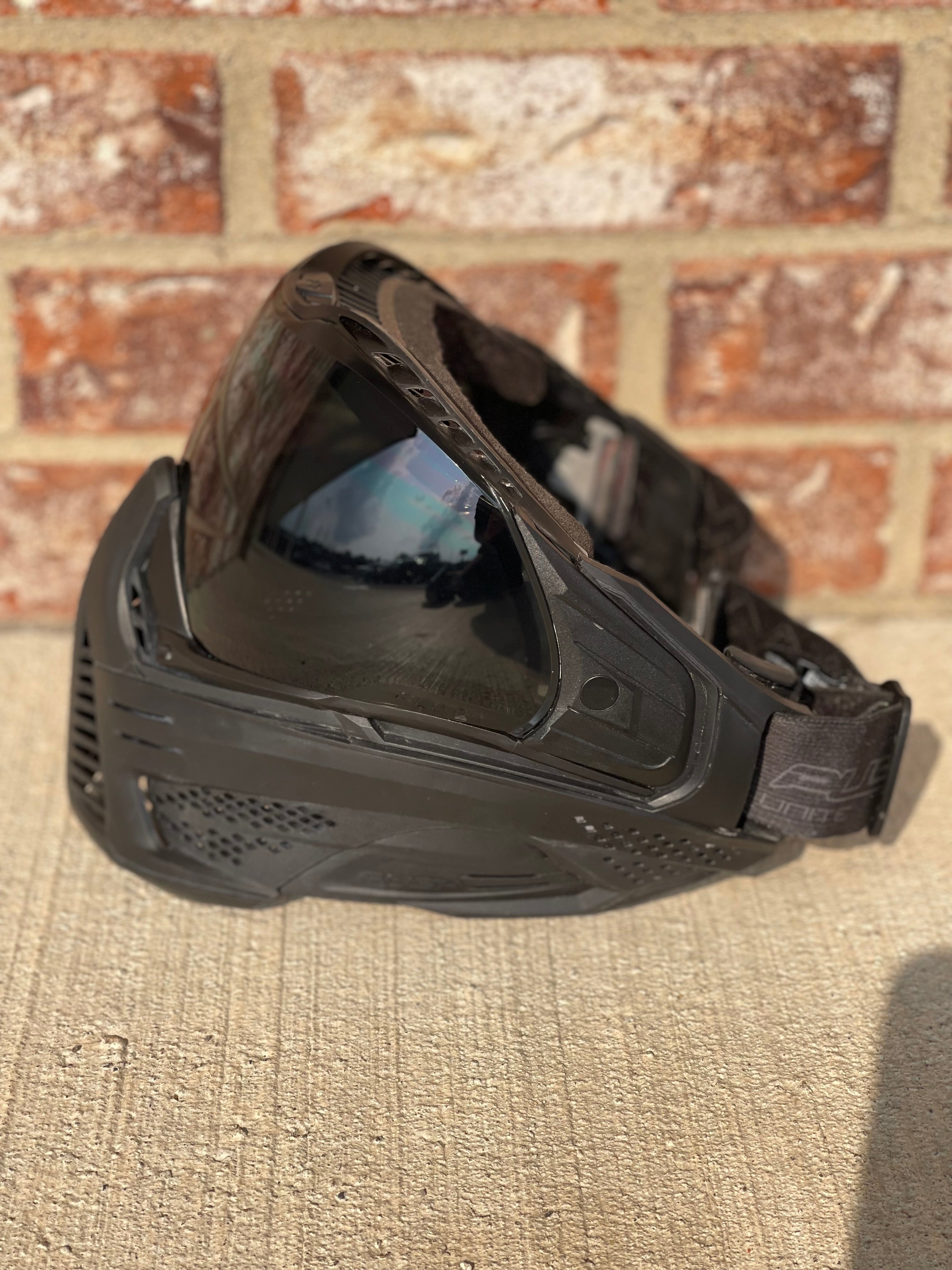 Used Push Unite Paintball Mask- Black/Black