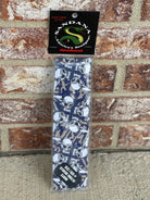 Sandana Flying Skulls Headband - Navy/Tan "Sentz" w/ Blue Tag