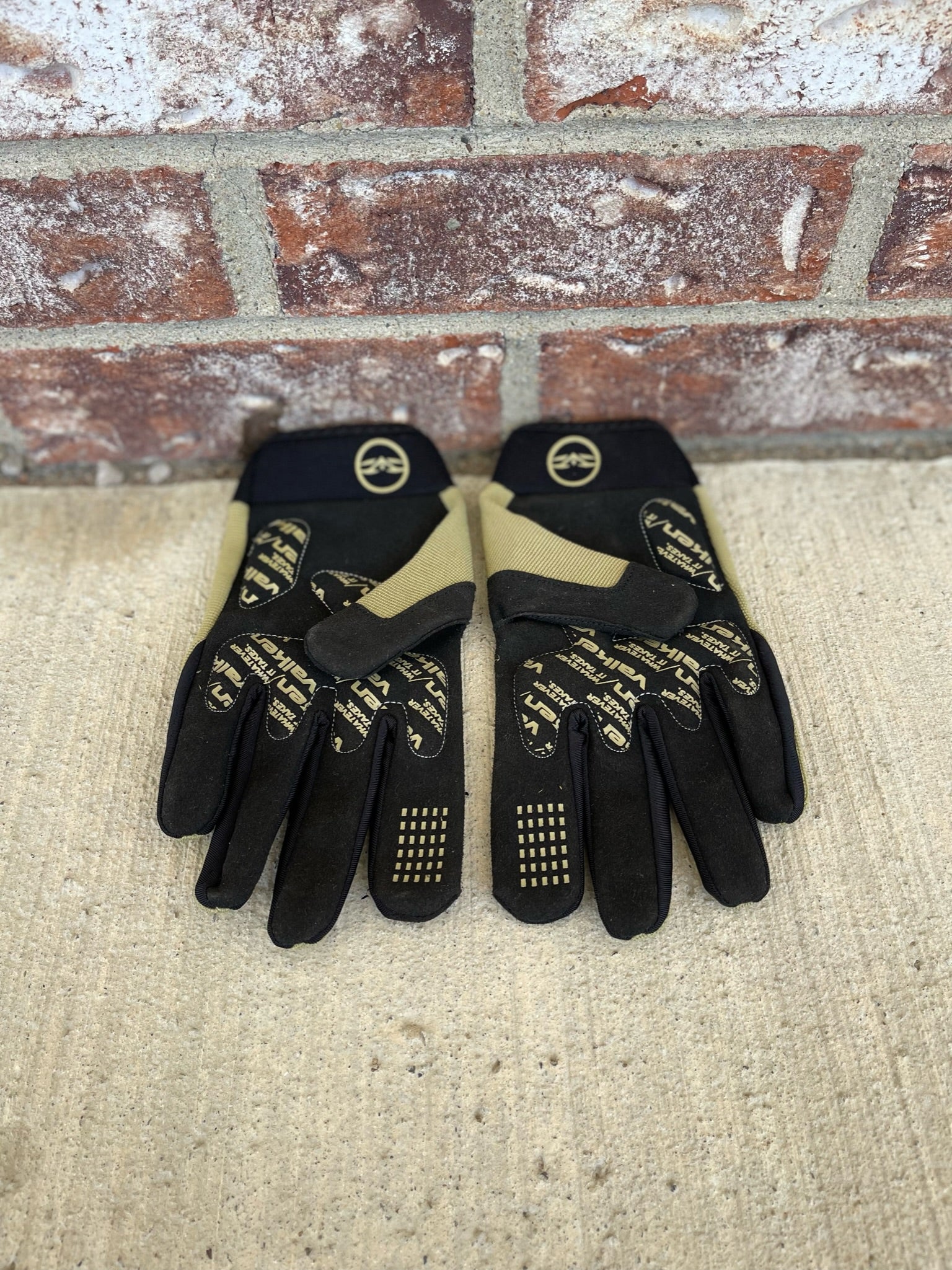 Used Valken Full Finger Gloves - Tan/Black - Medium