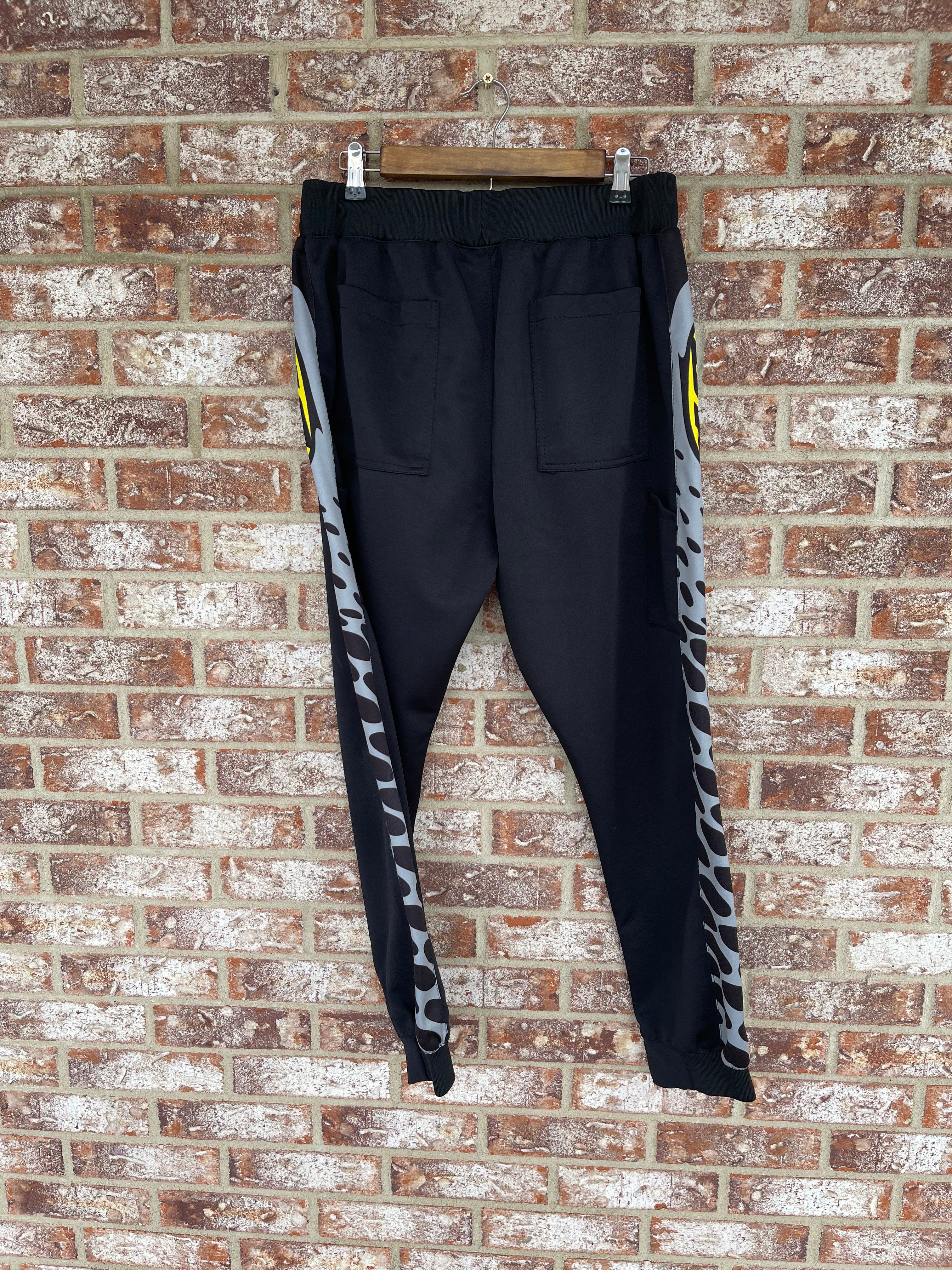 Used JT Jogger Paintball Pants- Black/Grey- Large