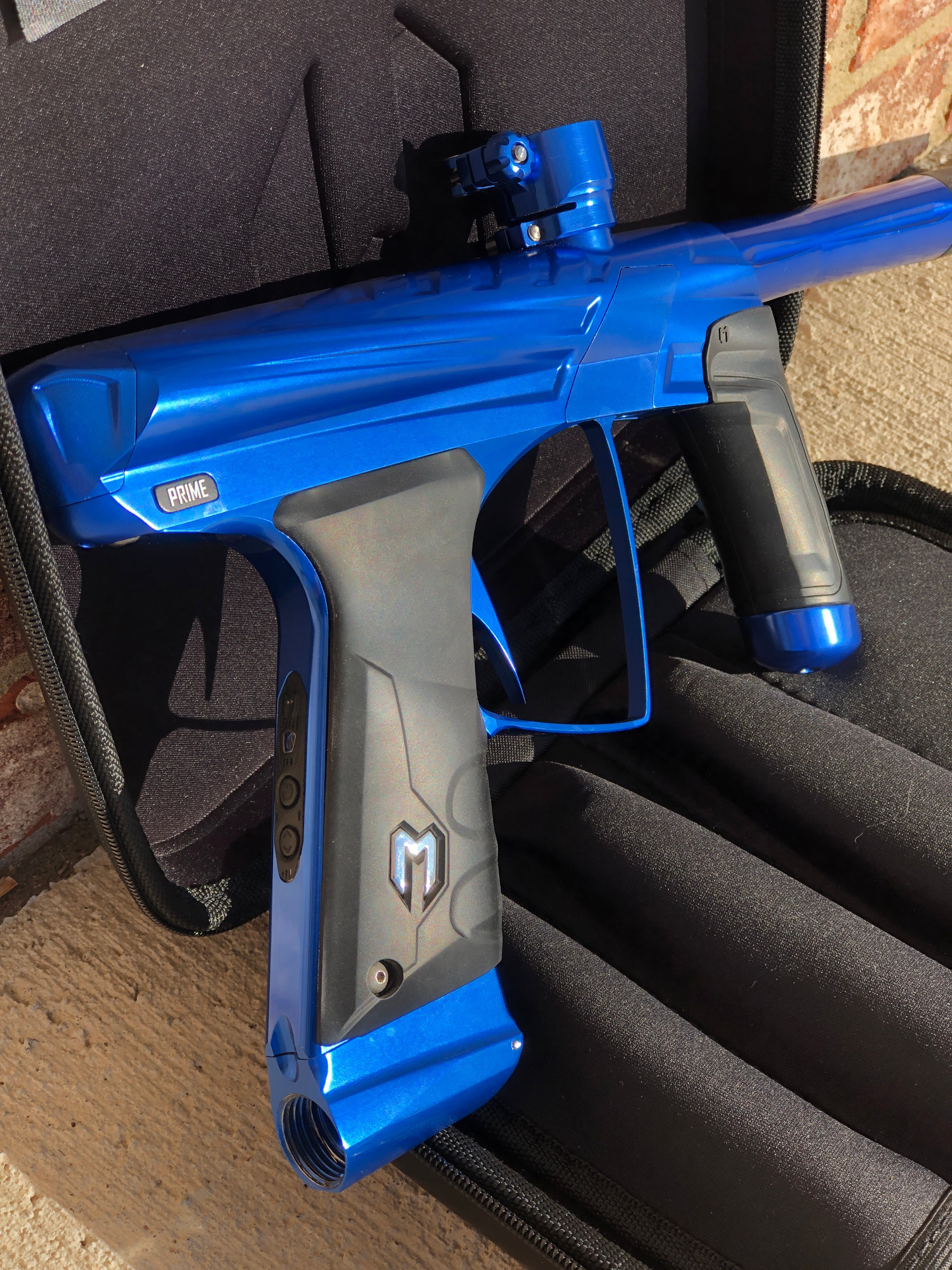 Used MacDev Prime XTS Paintball Gun - Polished Blue – Punishers Paintball