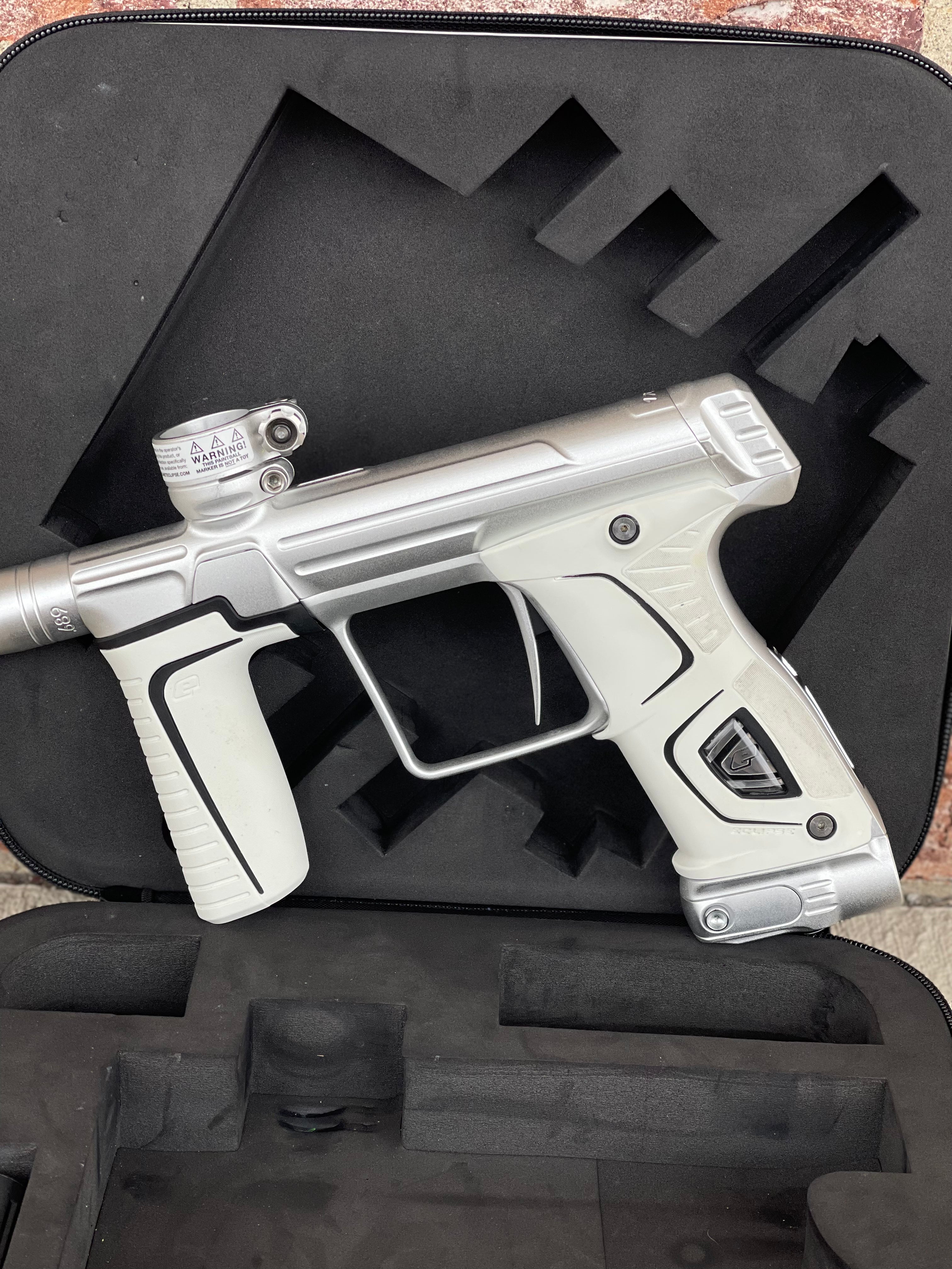 Used Planet Eclipse 170r Paintball Gun - Silver w/ Freak XL Bored Shaft Barrel