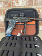 Used Planet Eclipse Etek 3 LT Paintball Gun - Dust Black w/ 14" American Flag Stiffi, POPS ASA, & Rampage Board