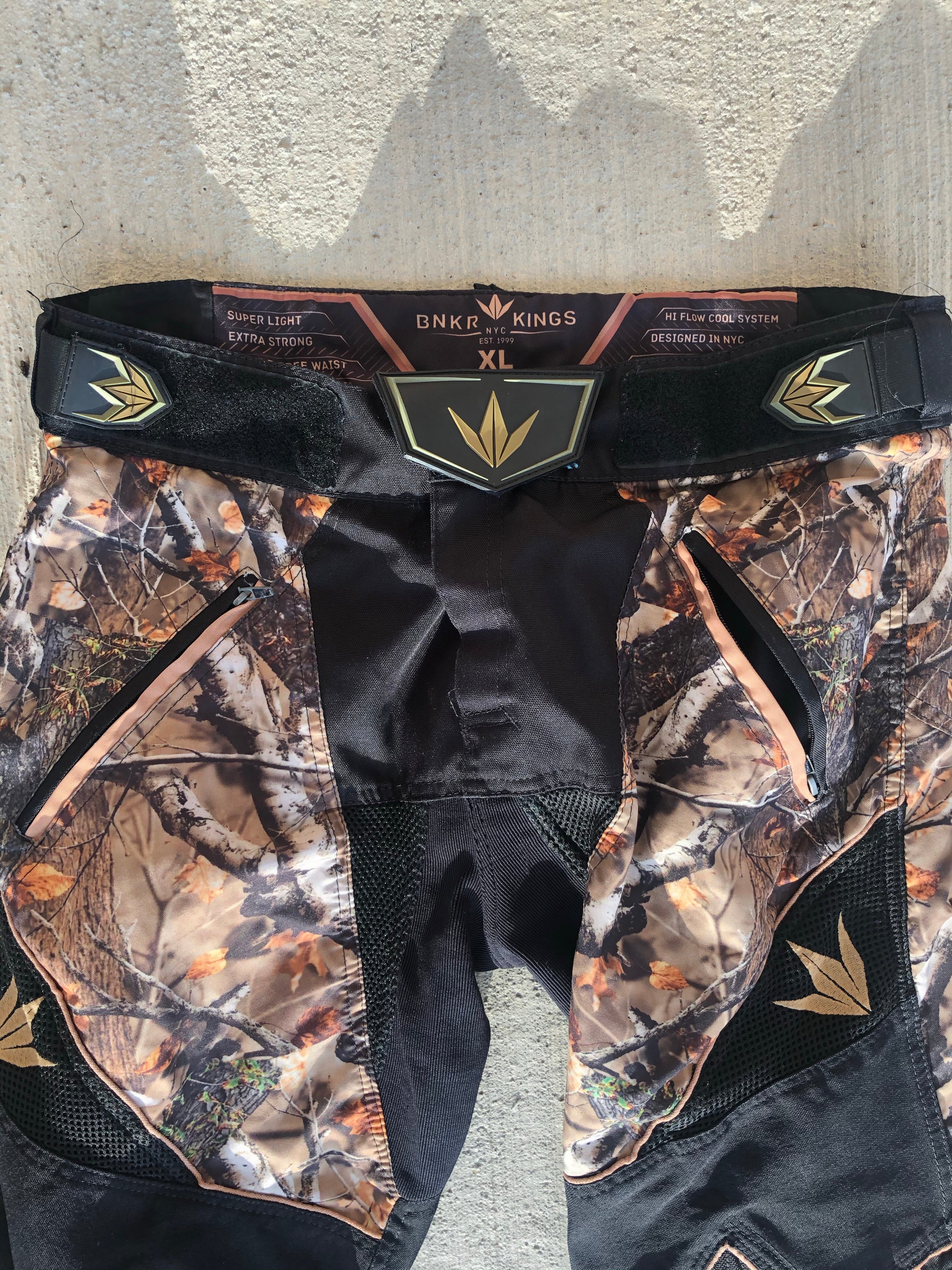 Used Bunker Kings Supreme Paintball Pants - Sherwood Camo - Size XL