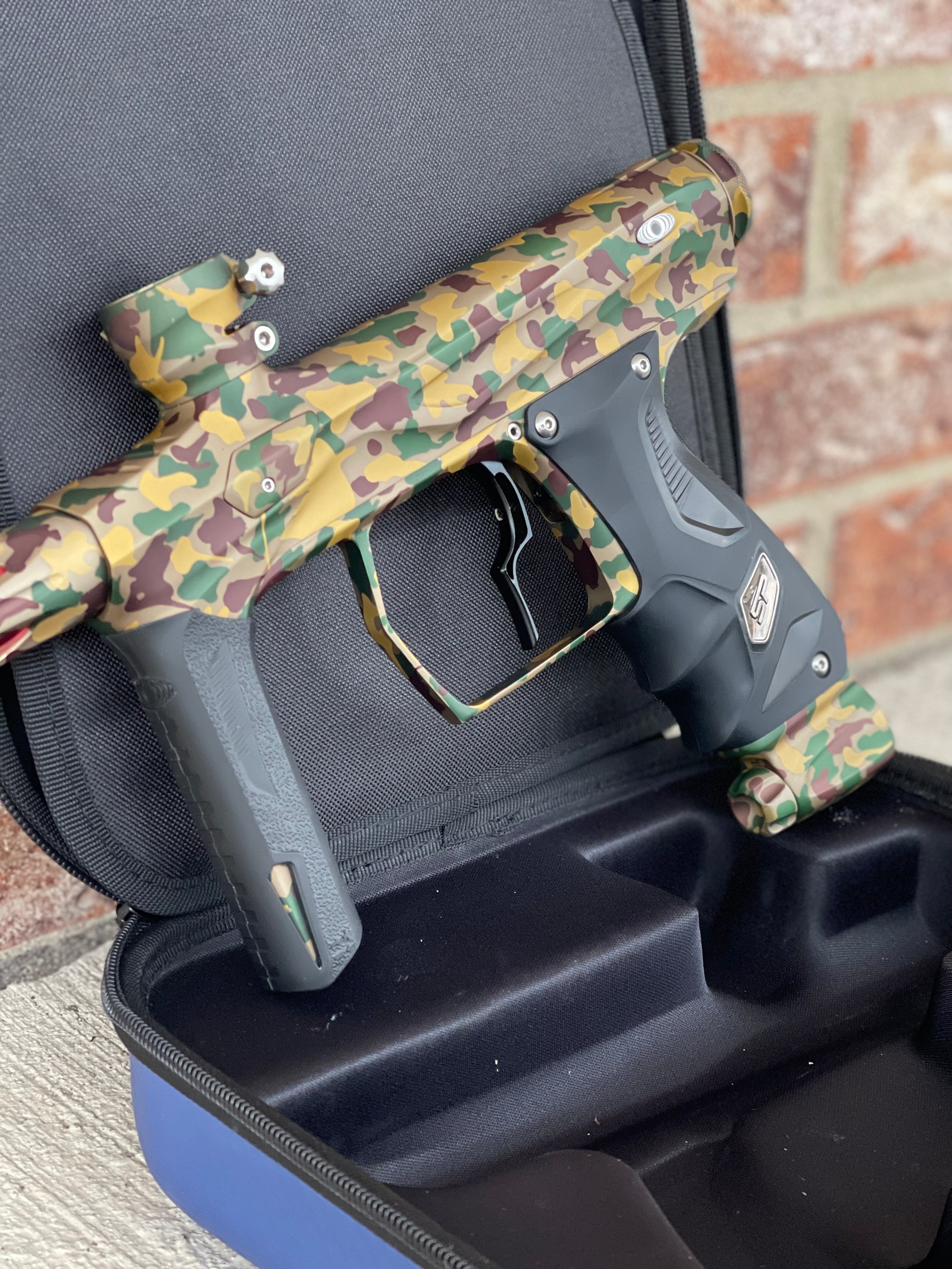 Used SP Shocker Amp Paintball Gun - LE Woodland Camo #10