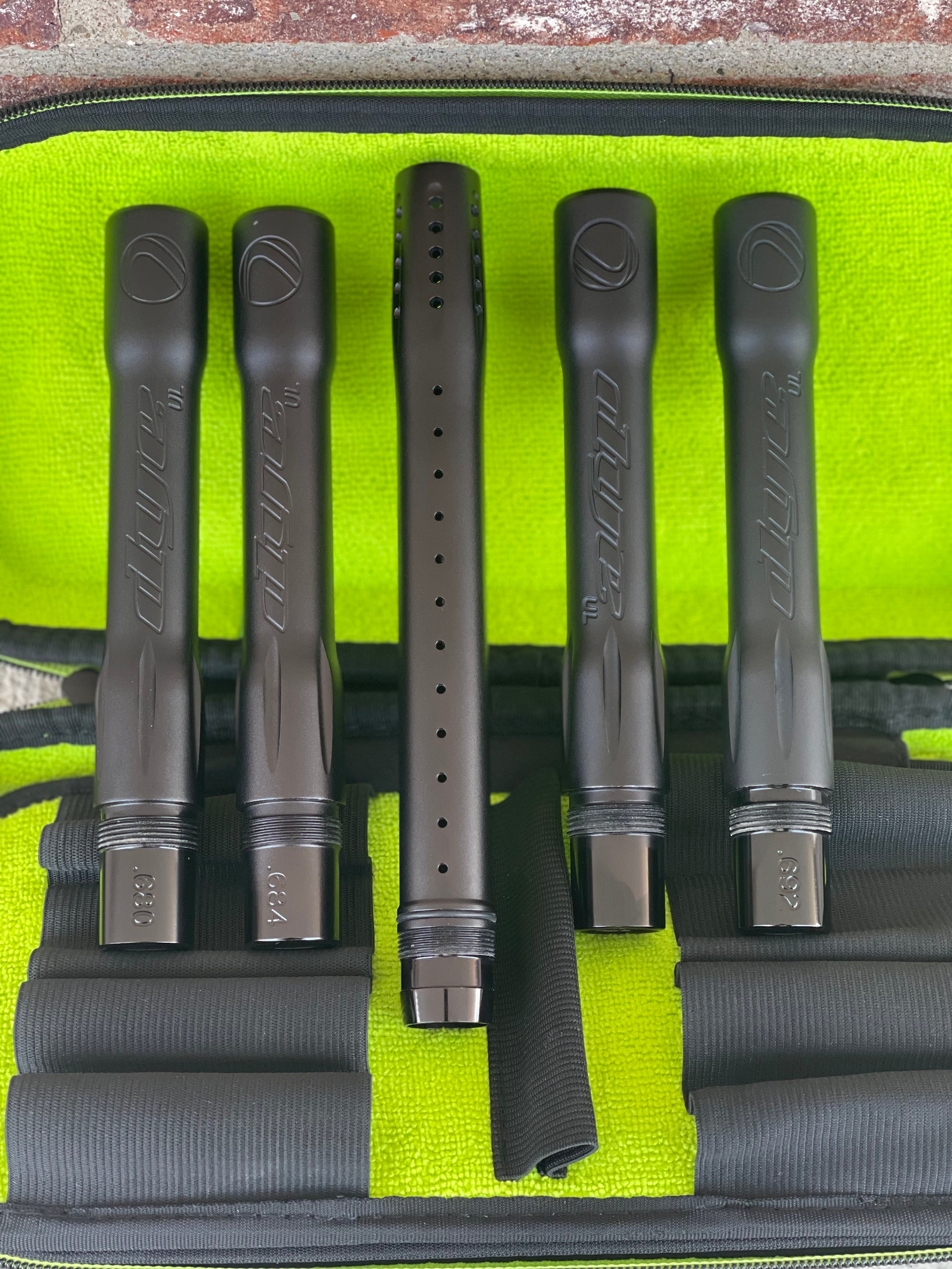 Used Dye UL Barrel Kit Dust Black with Exalt Barrel Case