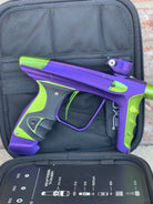 Used DLX Luxe X Paintball Gun - Dust Purple / Polished Green