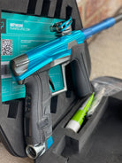 Used Planet Eclipse Geo 4 Paintball Gun - Teal/Grey w/ SSC Trigger with Dye UL Barrel System