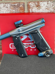 Used Empire Mini GS Paintball Gun - Dust Grey/Dust Navy w/ 1 Piece Barrel