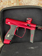 Used Shocker XLS Paintball Gun - Red/Black w/Black Freak XL Barrel Back & Core Barrel Front