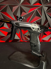 Used DLX Luxe X Paintball Gun - Polished Pewter w/ Infamous Gold Deuce Trigger