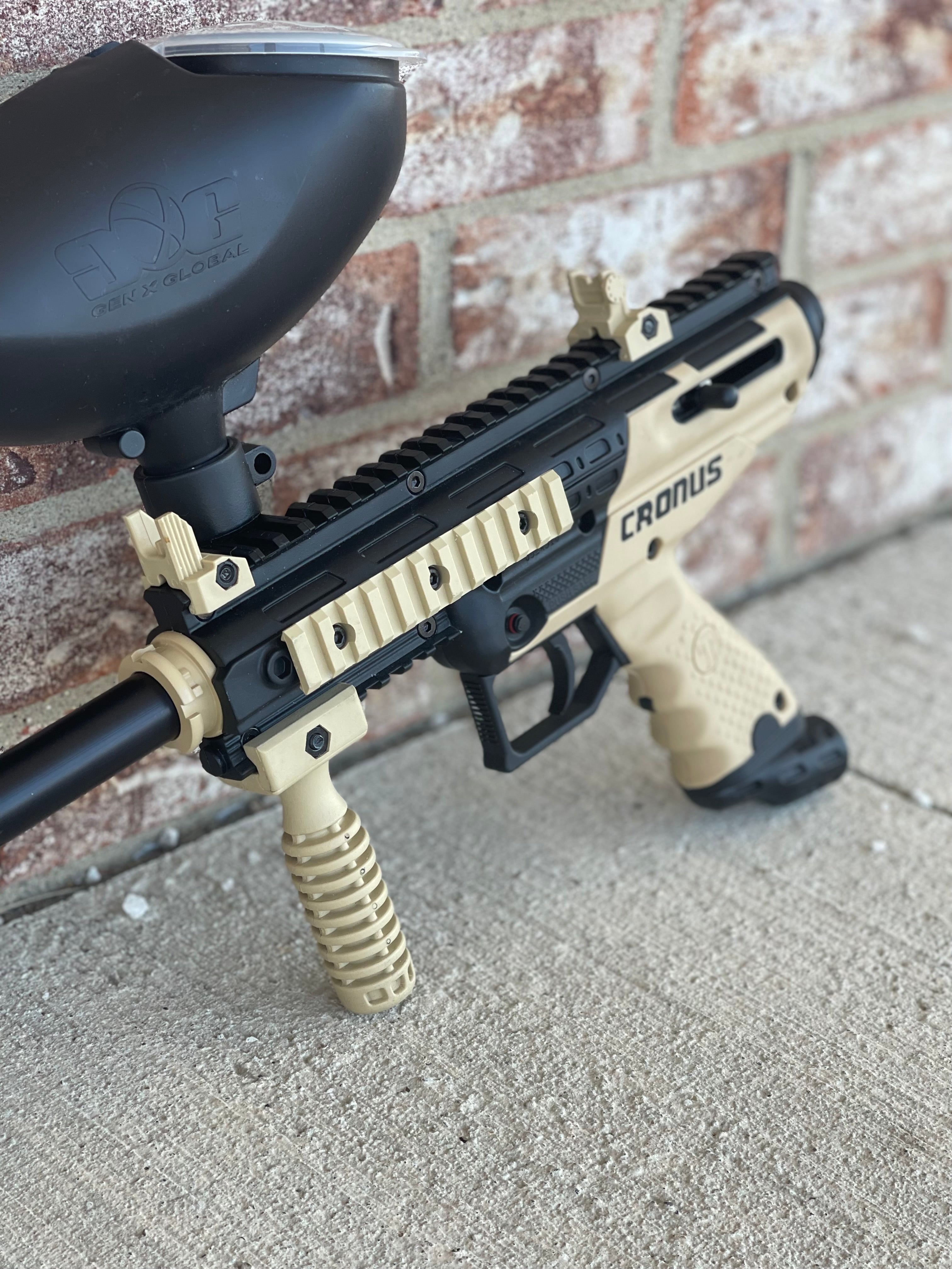 Used Tippmann Cronus Basic - Tan w/ GXG Gravity Loader