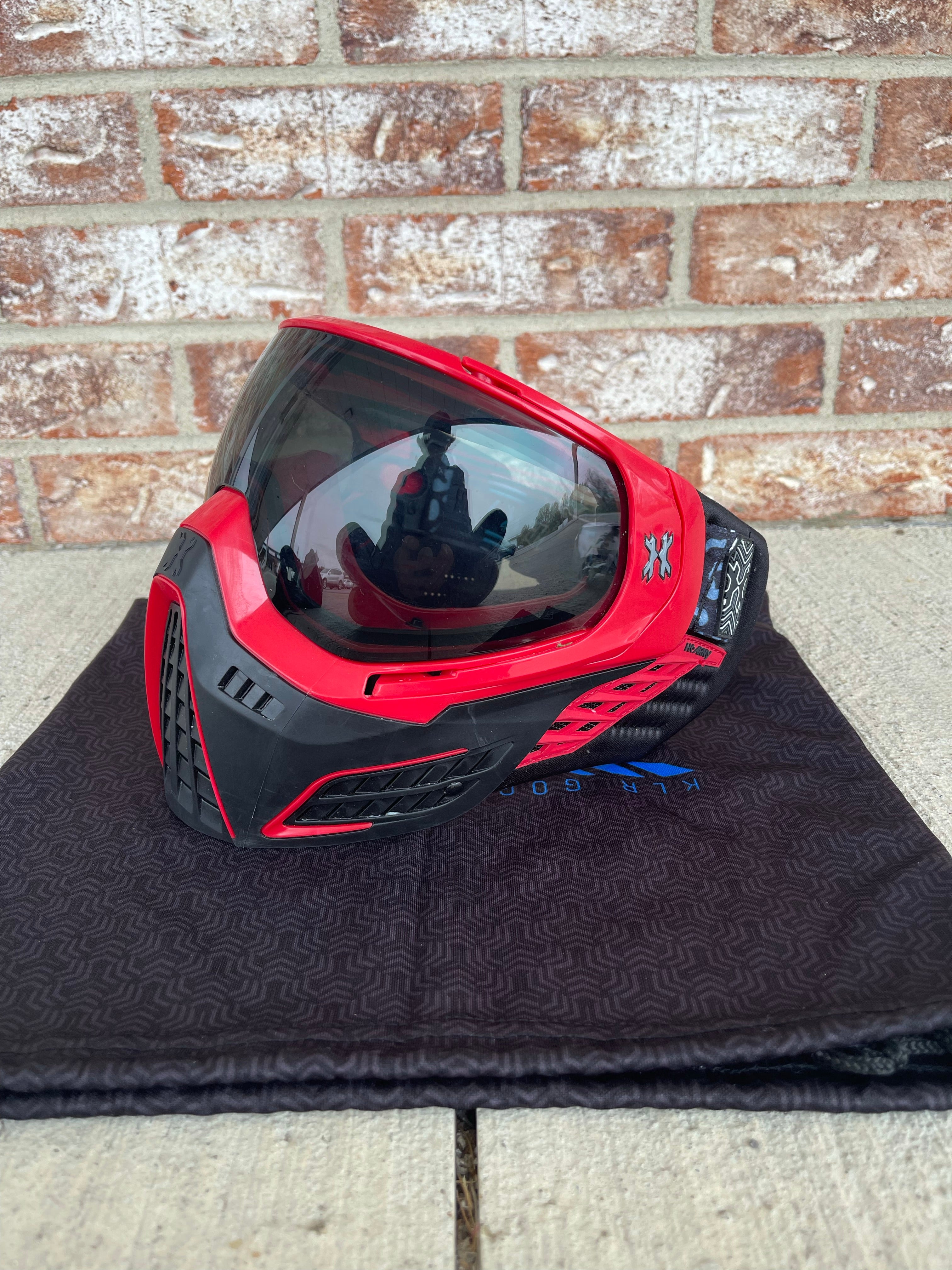 Used HK Army KLR Goggle - Black / Red