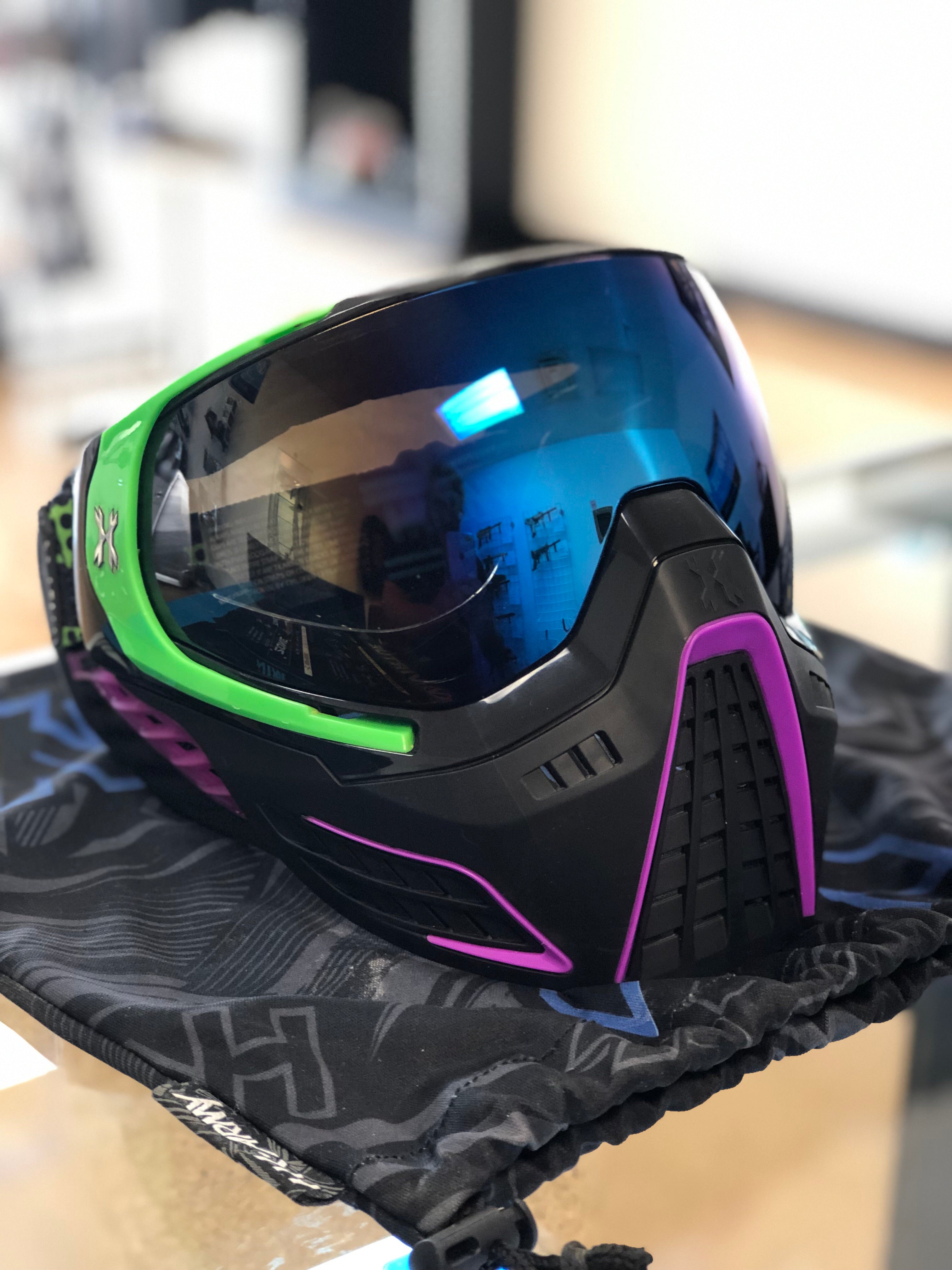 Used HK Army KLR Goggle - Lime / Purple