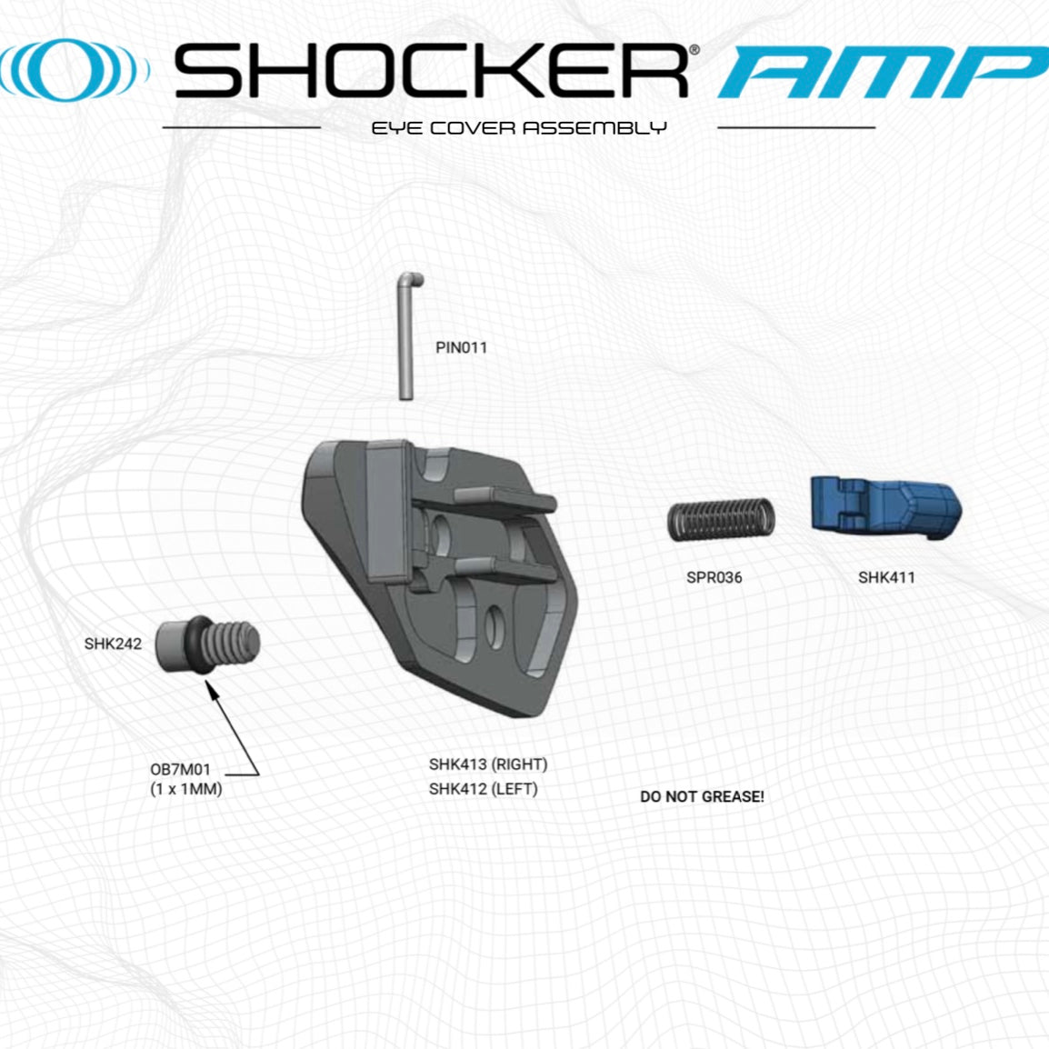SP Shocker Amp Eye Cover Assembly Parts List - Pick the Part You Need!
