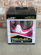 Used JT Proflex Paintball Mask - LE White & Fuchsia Pink w/ Clear Lens