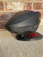 Used Virtue Spire IV 280 Paintball Loader - Black w/ Purple EVO Speed feed