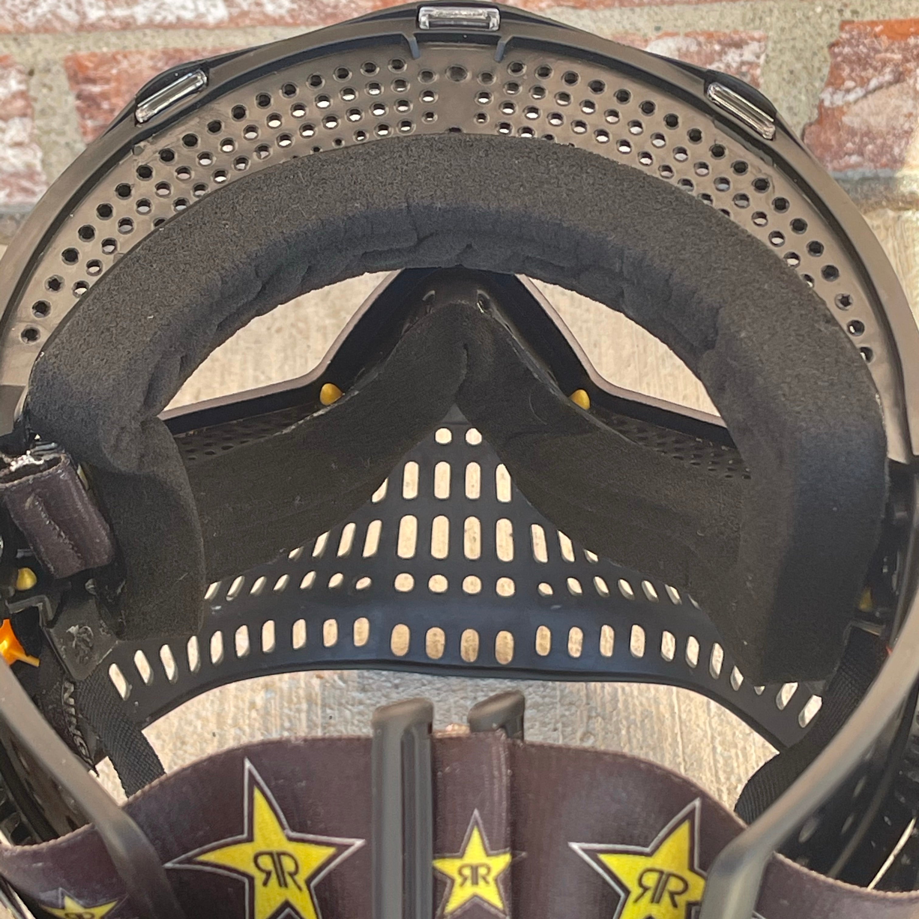 Used JT Proflex Paintball Mask - Rockstar with OG Yellow bottom