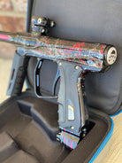 Used SP Shocker XLS Paintball Gun - LE Punisher's Tri Color Splash