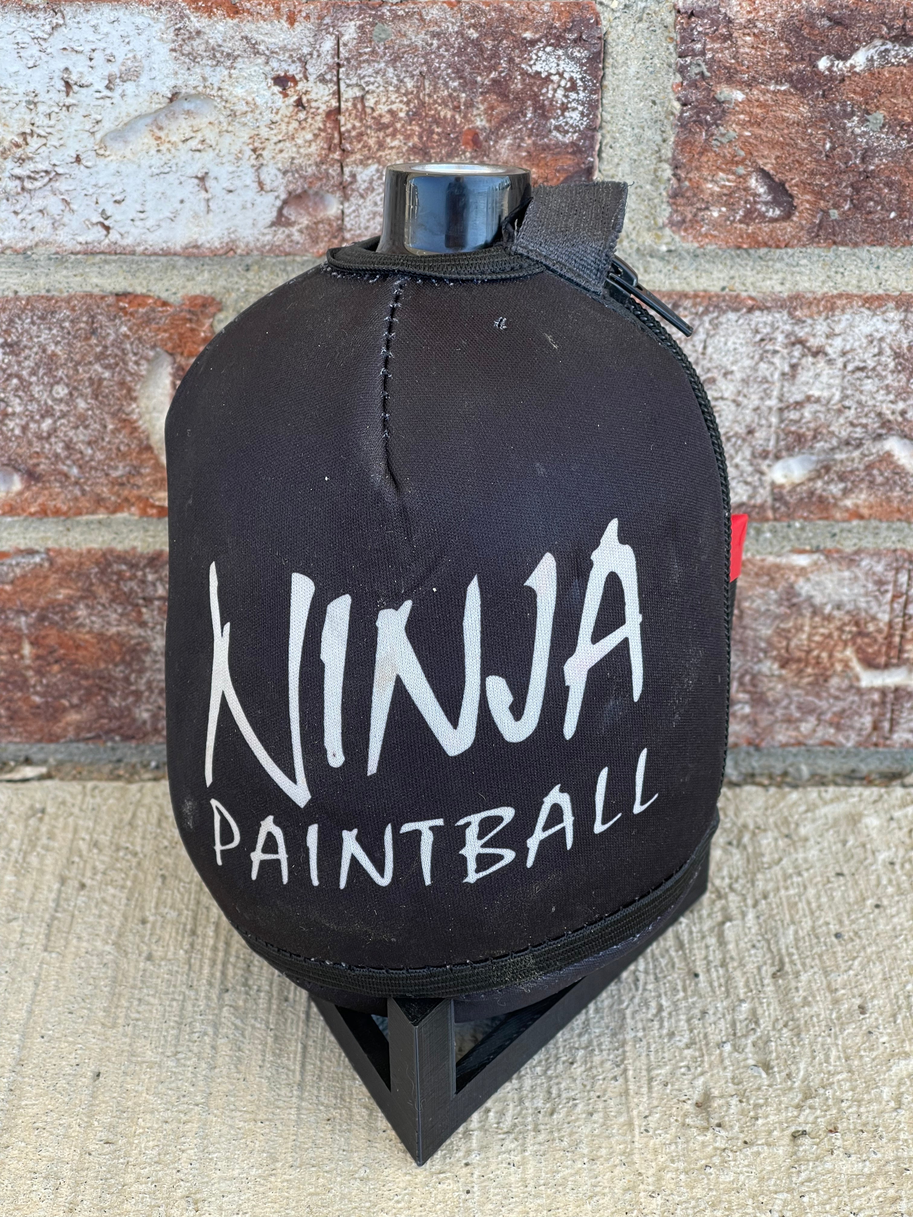 Used Ninja 50/4500 Lite Paintball Tank - Translucent Black *Bottle Only* w/Ninja Paintball Tank Cover