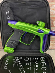 Used DLX Luxe ICE Paintball Gun - Polished Green / Polished Purple