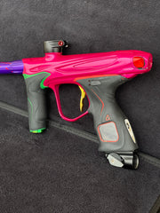 Used Dye M2 Paintball Gun - Pink/Purple/Black/Gold (Spray Paint Collage)