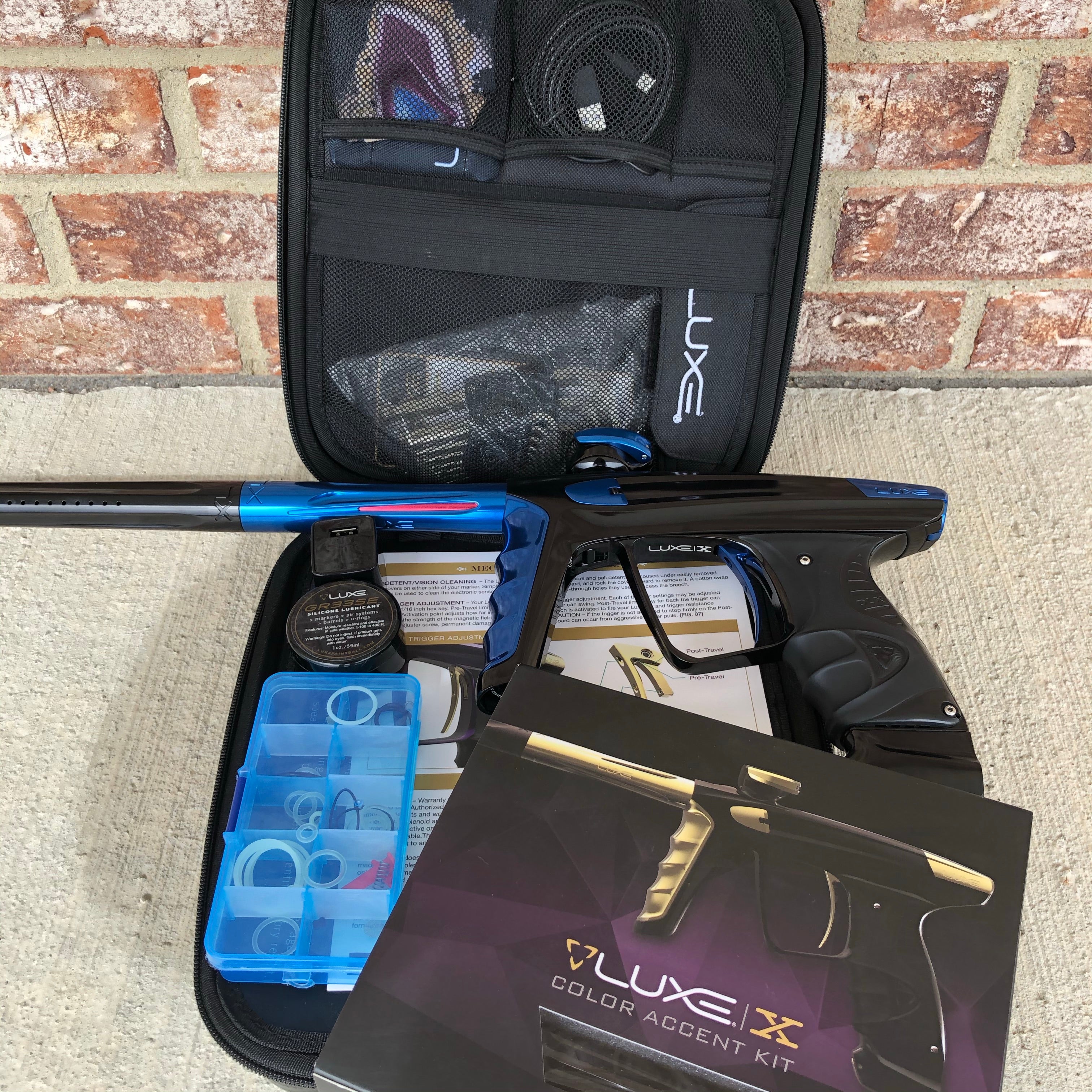 Used DLX Luxe X Paintball Gun - Gloss Black