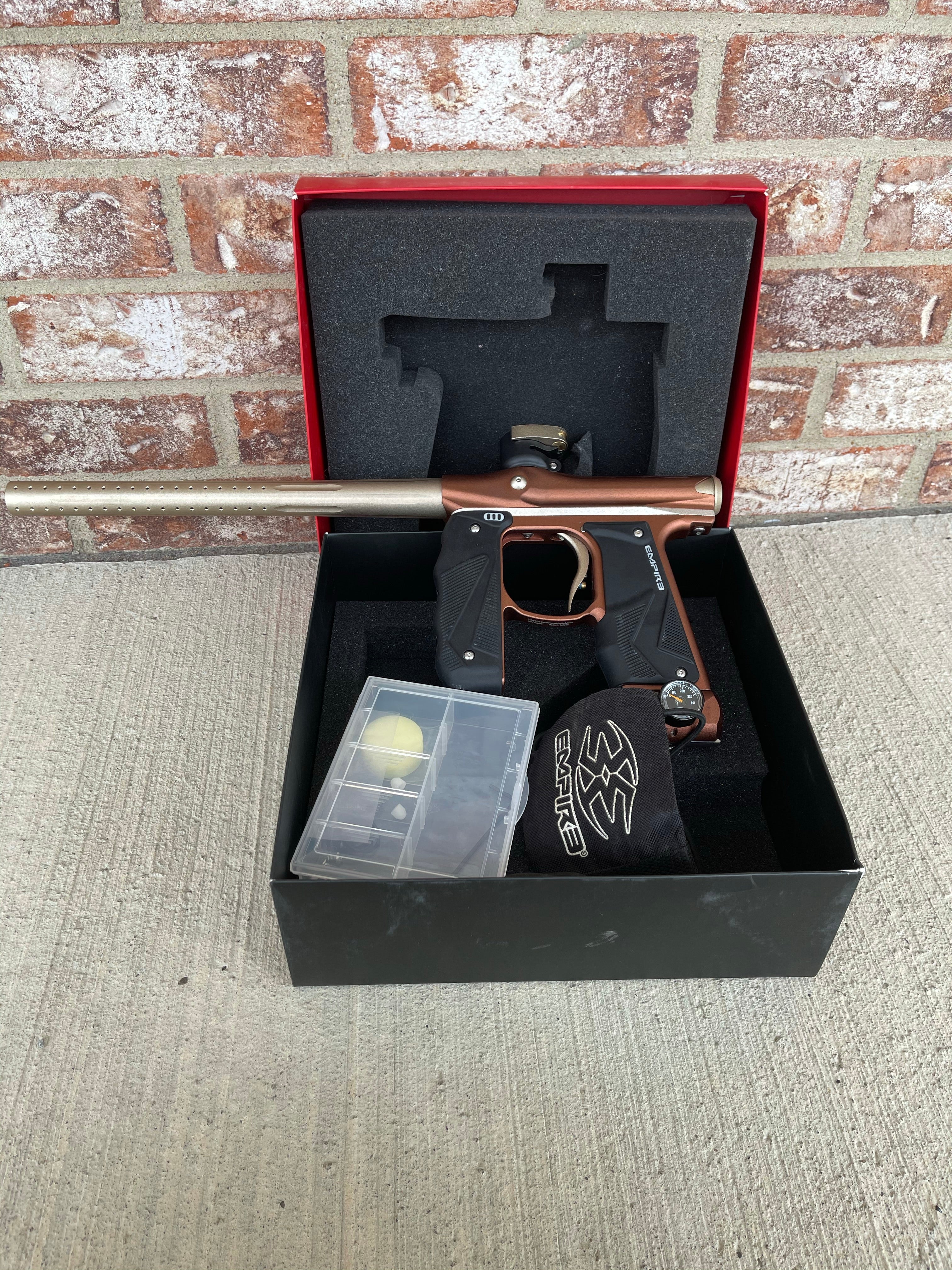 Used Empire Mini GS Paintball Gun - Brown / Tan