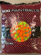 GI Sportz Field Paintballs - 2000 Paintballs - Orange / Yellow Shell - Yellow Fill