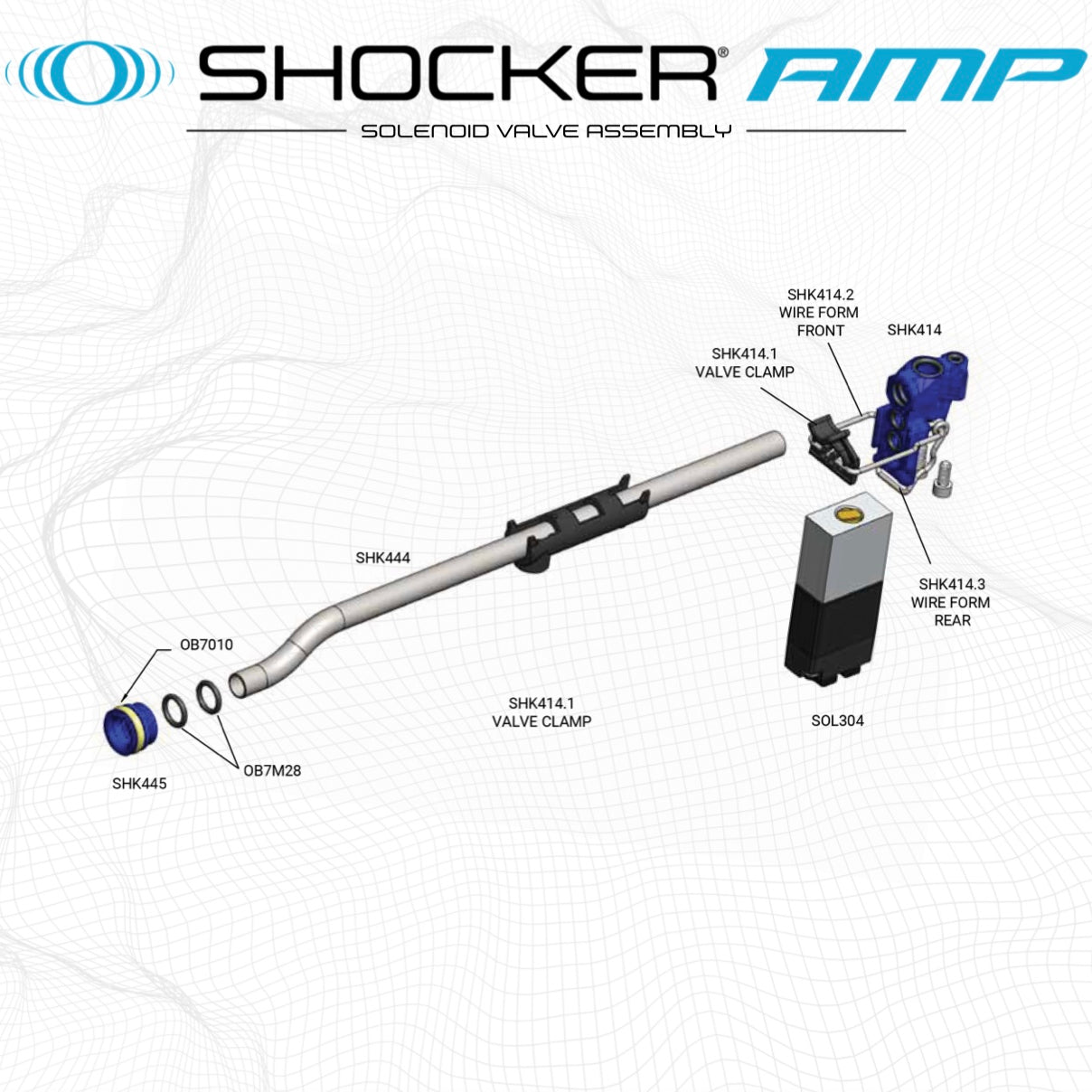 SP Shocker Amp Solenoid Valve Assembly Parts List - Pick the Part You Need!