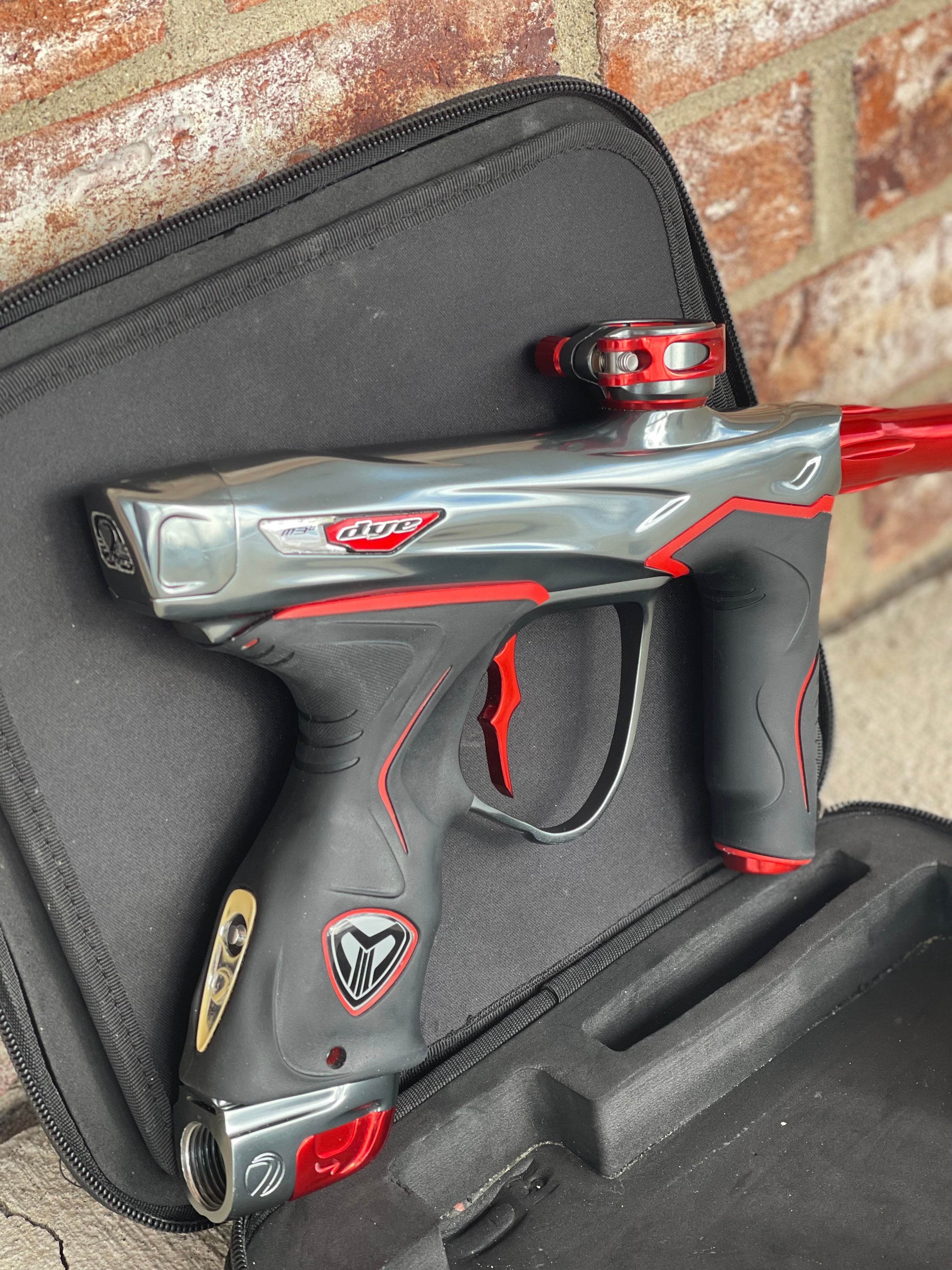 Used Dye M3+ Paintball Gun - Grey/Red