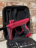 Used DLX Luxe Ice Paintball Gun - Dust Red / Dust Red w/ Inception Barrel, Encore Bolt/Stock Bolt, Scythe Trigger and Stock Trigger, Large Spare Part Kits