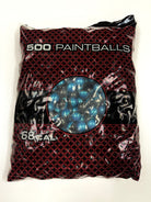 GI Sportz Team Colors Paintballs - 2000 Paintballs - Metallic Black/Metallic Cyan Shell - Pink Fill