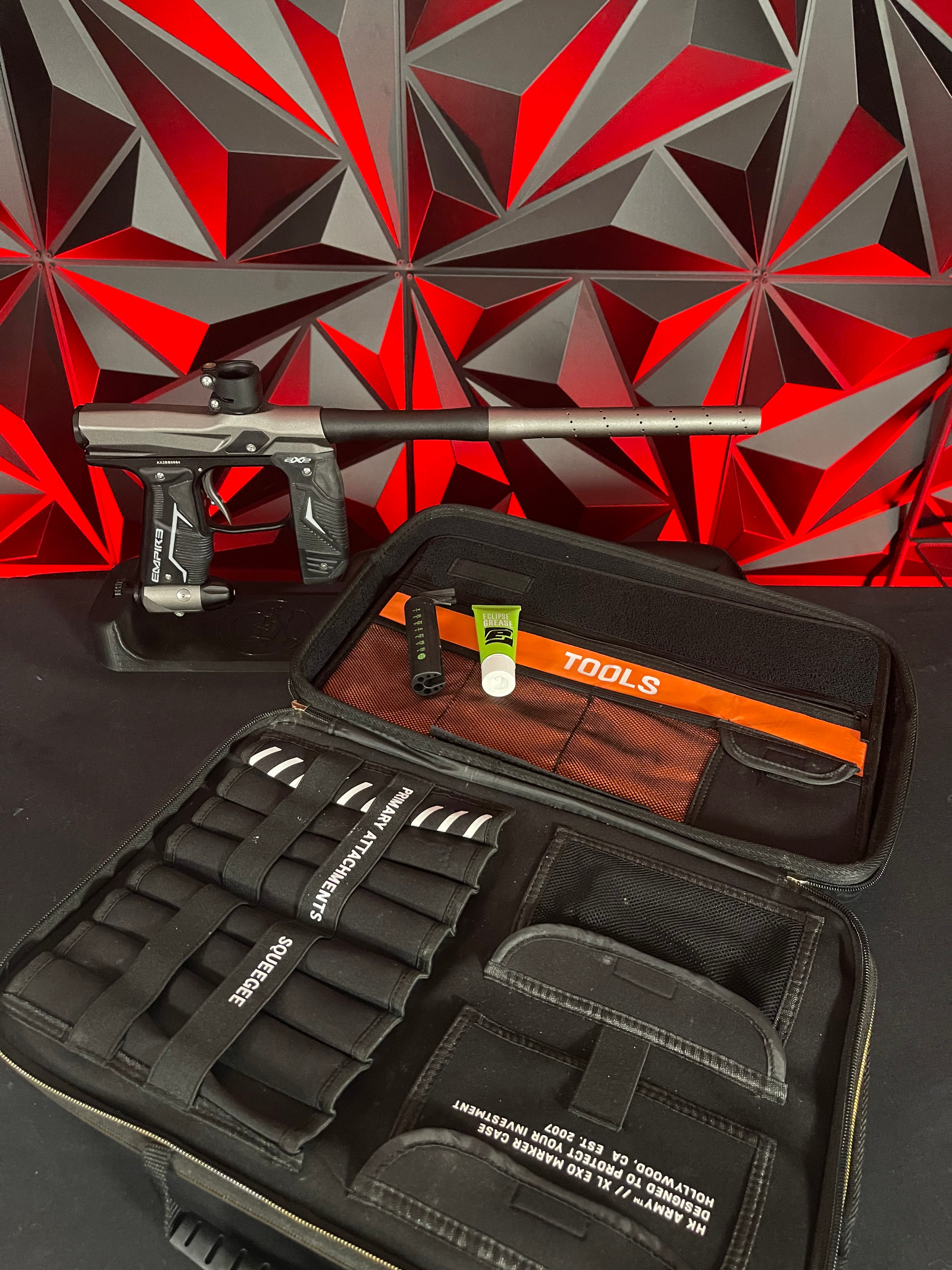 Used Empire Axe 2.0 - Grey/Black w/ XL HK Army Marker Case