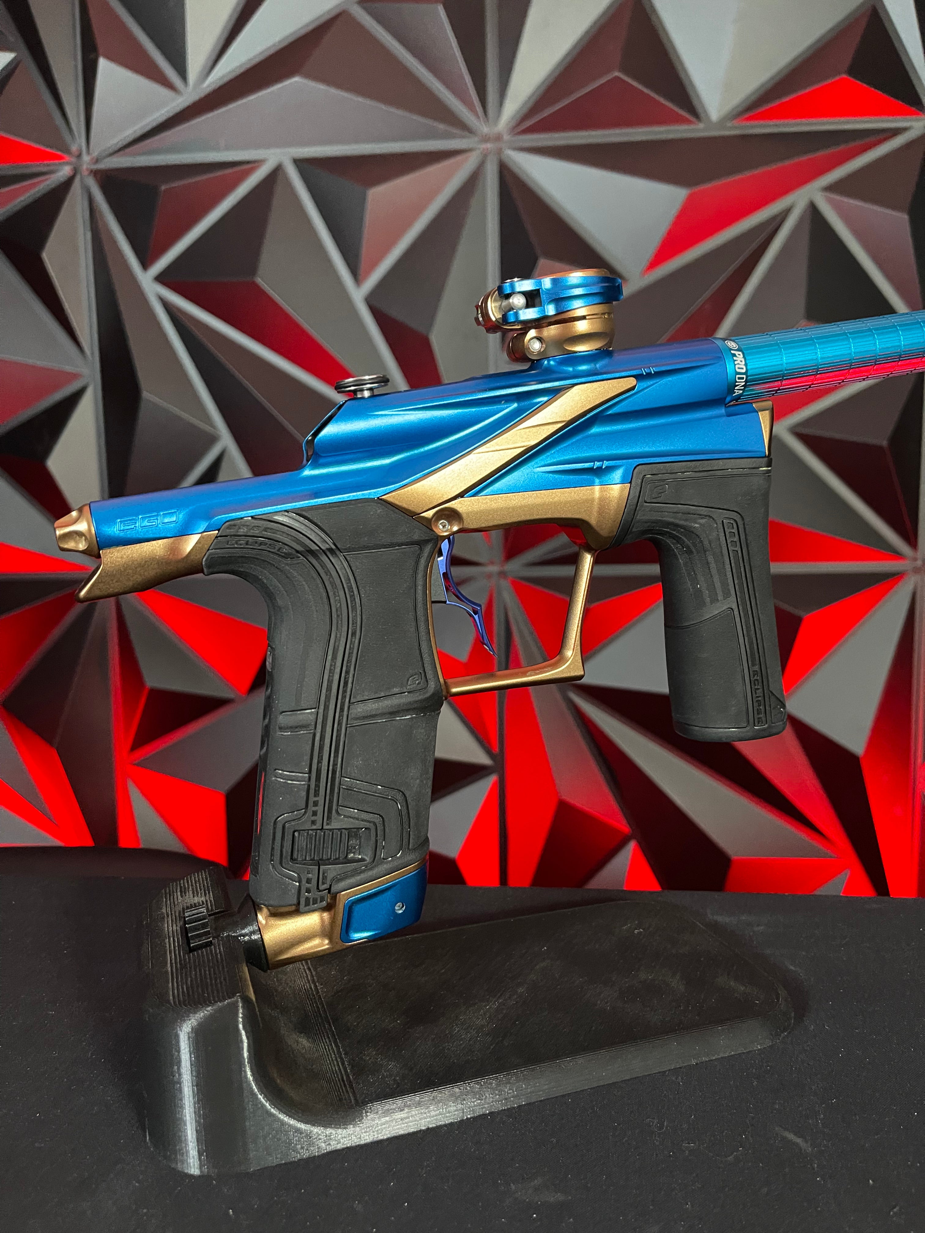 Used Planet Eclipse LV2 Paintball Gun - Blue/Bronze w/ Silencio Power