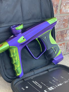 Used DLX Luxe X Paintball Gun - Dust Purple / Polished Green