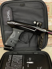 Used DLX Luxe X Paintball Gun - Polished Black w/ 16" Freak Tip