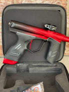 Used Dye DSR Paintball Gun - Black Cherry w/ Flex Face Bolt, Flex Flow Can, 4th Gen Eye Pipe, and Lockdown 2 Feedneck