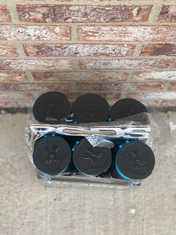 Used HK Army High Capacity 165 Round Pods- Black/Turquoise- 6 Pack *1 Pod will not Open*