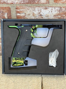 Used Shocker Amp Paintball Gun - Reactor Lime Splash with MATCHING CC Frame & Valve