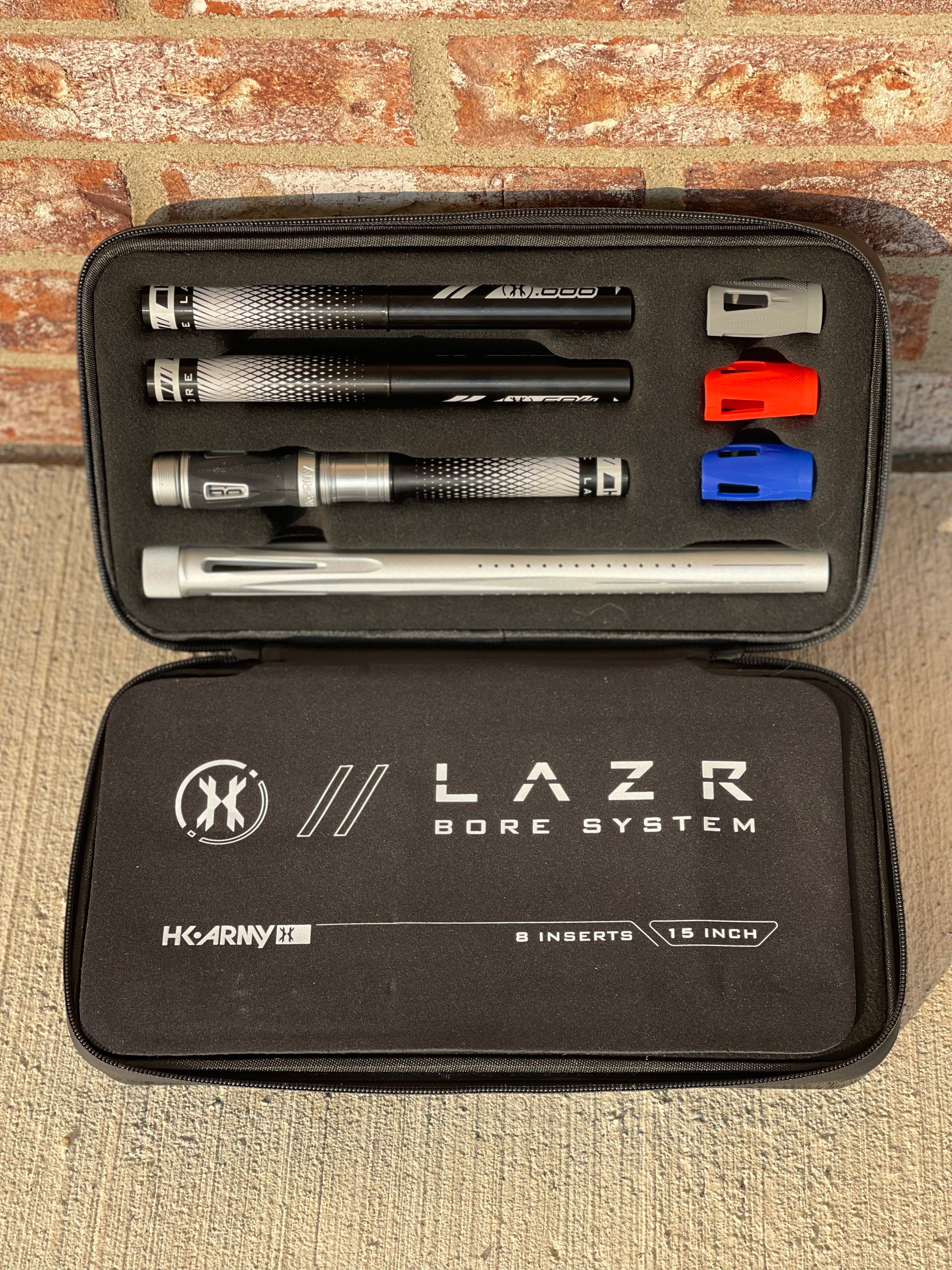 Used HK Army LAZR Barrel Kit AC Threaded - Dust Silver- All Black Inserts